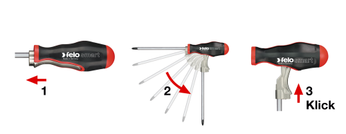 felo Gürteltasche smart Evo 9-tlg. Wechselklingensatz